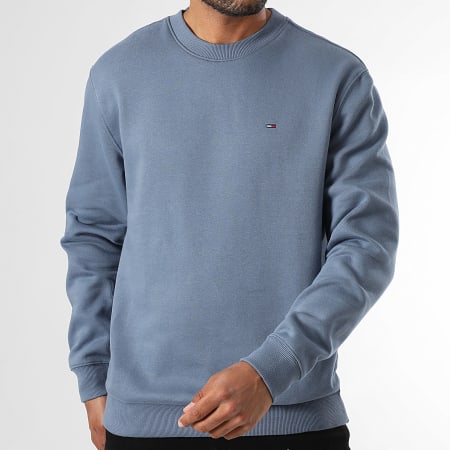 Tommy Jeans - Sweat Crewneck Flag 0741 Bleu