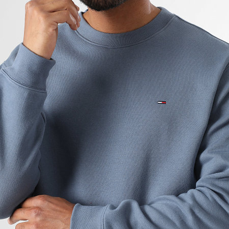 Tommy Jeans - Sweat Crewneck Flag 0741 Bleu