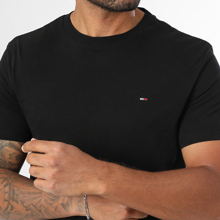 Tommy Jeans - Set di 2 camicie slim in jersey 0687 bianco nero