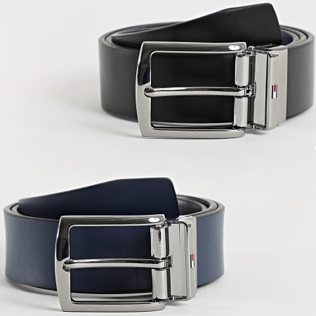 Tommy Hilfiger - Ceinture Réversible Denton 3.5 3012 Noir Bleu Marine
