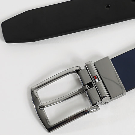 Tommy Hilfiger - Ceinture Réversible Denton 3.5 3012 Noir Bleu Marine