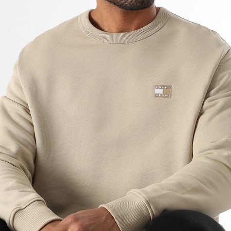 Tommy Jeans - Sweat Crewneck Badge 0660 Beige