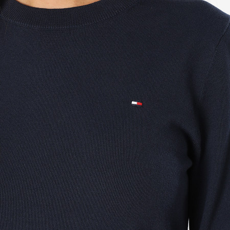 Tommy Hilfiger - Pull Femme Jersey Stitch 4984 Bleu Marine