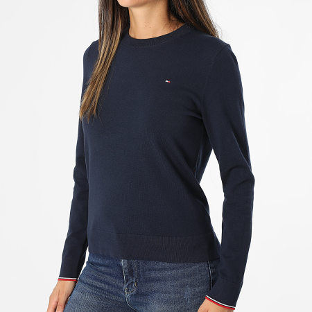 Tommy Hilfiger - Pull Femme Jersey Stitch 4984 Bleu Marine