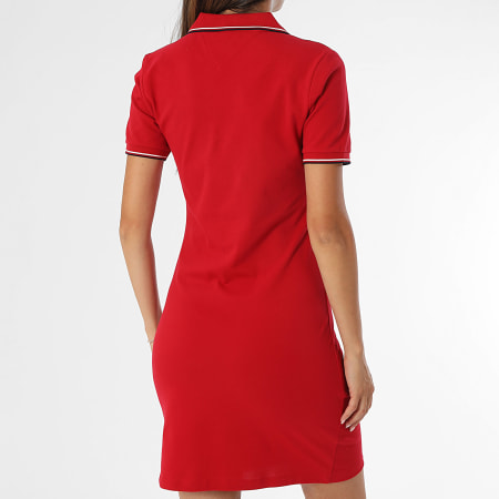 Tommy Hilfiger - Robe Polo Slim Femme 1985 5740 Rouge