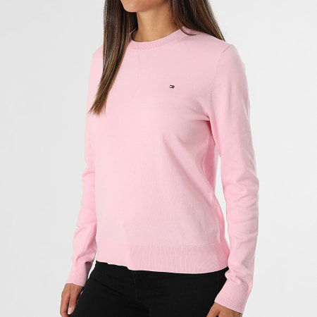 Tommy Hilfiger - Pull Femme Jersey Stitch 4984 Rose