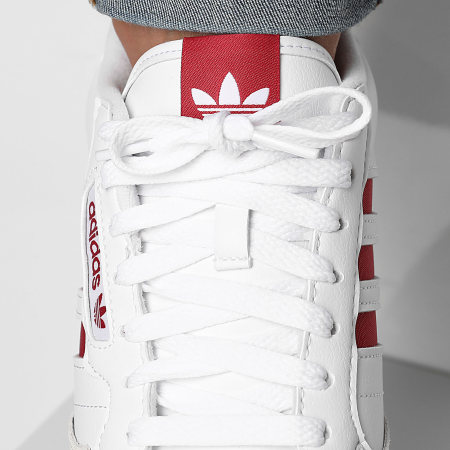 Adidas Originals - Baskets Continental 80 Stripes JQ6424 Footwear White Team Victory Red Core White