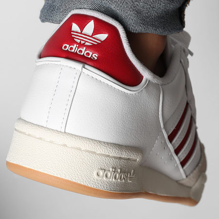 Adidas Originals - Baskets Continental 80 Stripes JQ6424 Footwear White Team Victory Red Core White