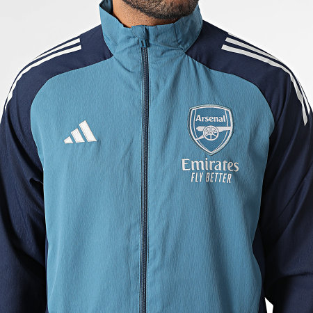Adidas Sportswear - Veste Zippée A Bandes Arsenal FC JJ1790 Bleu Indigo Bleu Marine