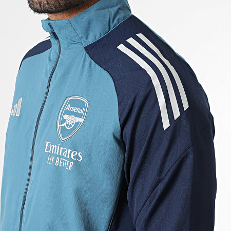 Adidas Sportswear - Veste Zippée A Bandes Arsenal FC JJ1790 Bleu Indigo Bleu Marine