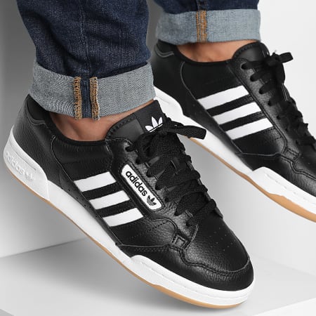 Adidas Originals - Baskets Continental 80 Stripes JQ9063 Core Black Footwear White Gum 3