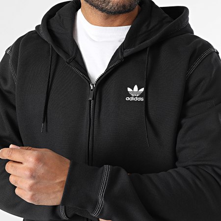Adidas Originals - Essentials Zip Hoodie JW0969 Black - Ryses