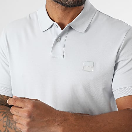 BOSS - Polo Manches Courtes Slim Passenger 50507803 Gris Clair