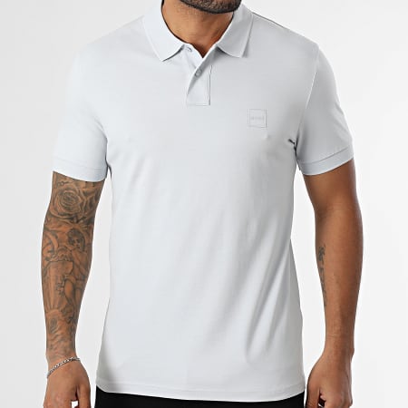 BOSS - Polo Manches Courtes Slim Passenger 50507803 Gris Clair
