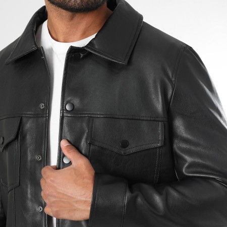 LBO - Veste Simili Cuir 2075 Noir