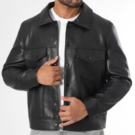 LBO - Veste Simili Cuir 2075 Noir