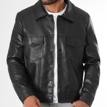 LBO - Veste Simili Cuir 2075 Noir