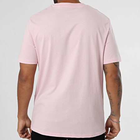 Luxury Lovers - Tee Shirt Oversize Large Heart Rose Fluo Pink