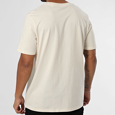 Luxury Lovers - Tee Shirt Oversize Large Heart Beige Pink Fluo