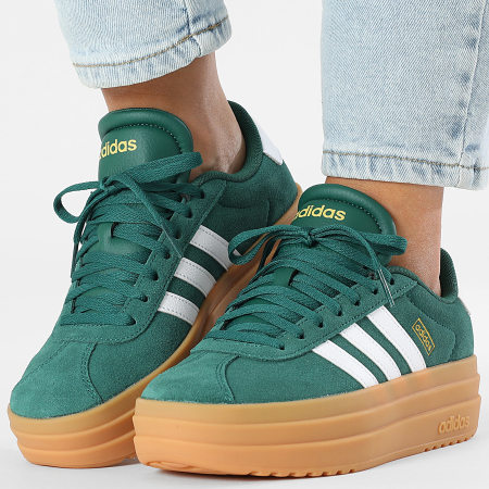 Adidas Sportswear - Baskets Femme VL Court Bold JP6917 Core Green Footwear White Gold Metallic