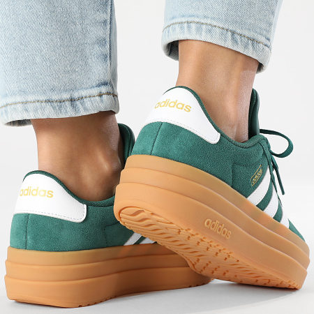 Adidas Sportswear - Baskets Femme VL Court Bold JP6917 Core Green Footwear White Gold Metallic