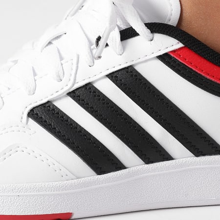 Adidas Sportswear - Baskets Femme Hoops 4.0 J JQ7852 Footwear White Core Black Better Scarlet