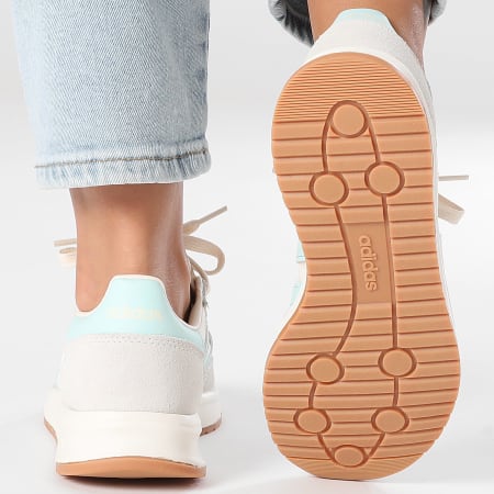 Adidas Sportswear - Baskets Femme Run 70s 2.0 JR8587 Wonder White Semi Flash Aqua Off White