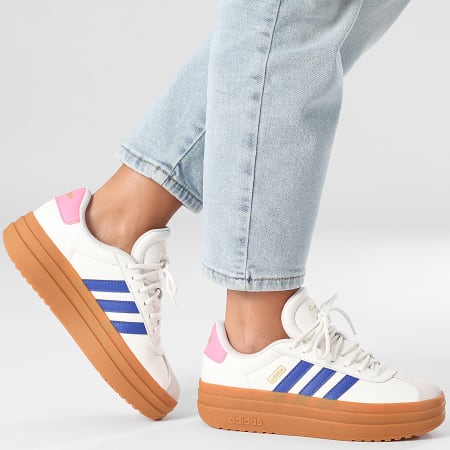 Adidas Performance - Zapatillas Mujer VL Court Bold JQ5643 Core White Semi Lucid Blue Bliss Pink