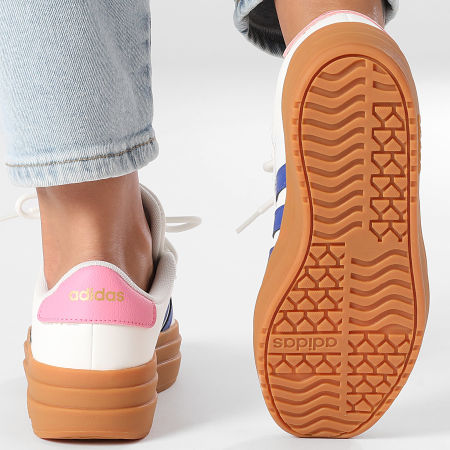 Adidas Performance - Zapatillas Mujer VL Court Bold JQ5643 Core White Semi Lucid Blue Bliss Pink