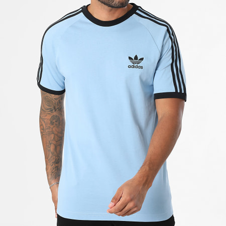 Adidas Originals - Tee Shirt 3 Stripes JY1371 Bleu Clair