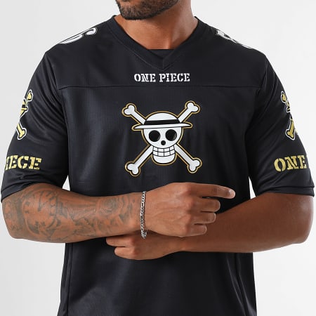 One Piece - Maillot Collector Jersey Col V One Piece Luffy 56 Noir Doré Blanc