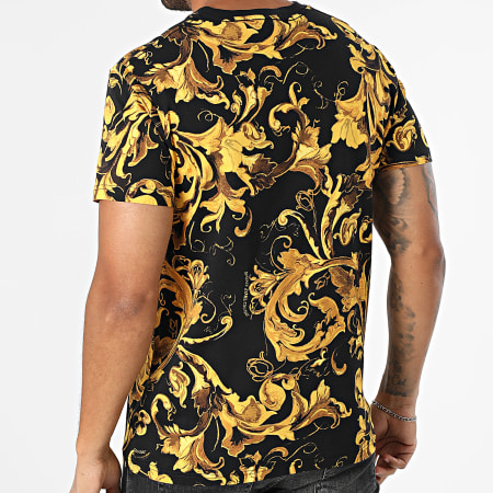 Versace Jeans Couture - Tee Shirt Slim All Over 79GAH6S0-JS515 Noir Renaissance