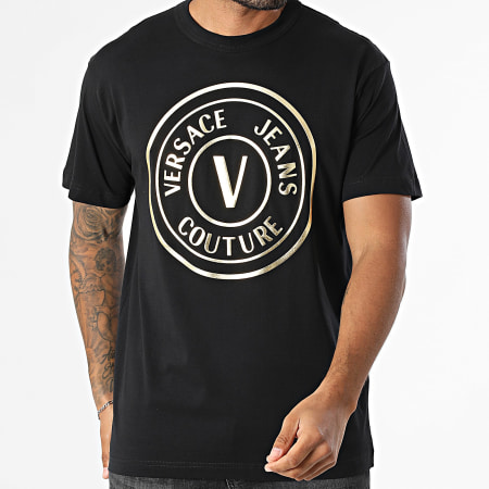 VERSACE｜ (V-Emblem T-Shirt (78GAHT00 CJ00T G03)) VERSACE JEANS COUTURE V-Emblem T-shirt | eraldo | REVERSIBLE