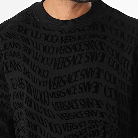 Versace Jeans Couture - Sudadera con cuello redondo 79GAI3R0-FS199 Negro