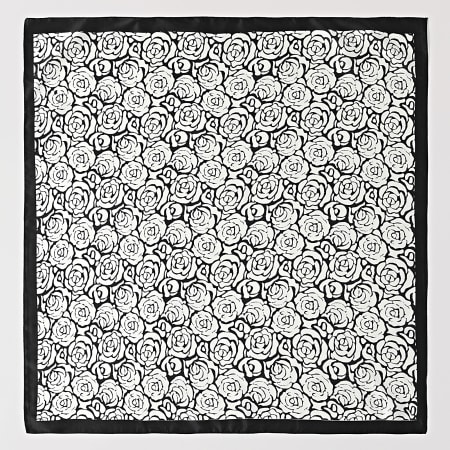 Frilivin - Foulard L15 Blanc Noir