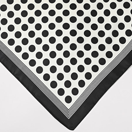 Frilivin - Foulard L17 Blanc Noir
