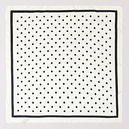 Frilivin - Foulard L22 Blanc Noir