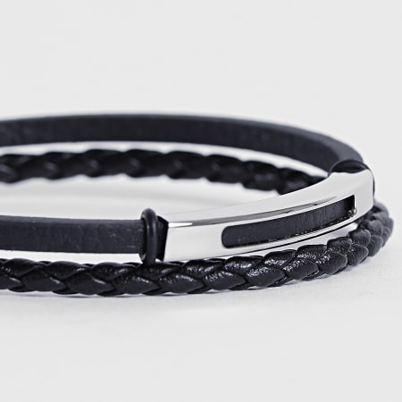 Classic Series - Bracelet Multi-Rangs 732 Noir Argenté