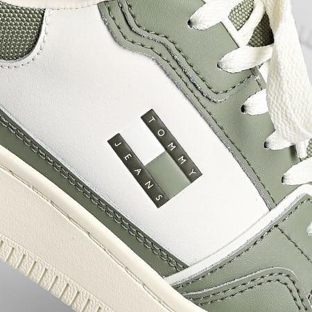 Tommy Jeans - Baskets TJM Retro 1610 Ecru Aruba Green