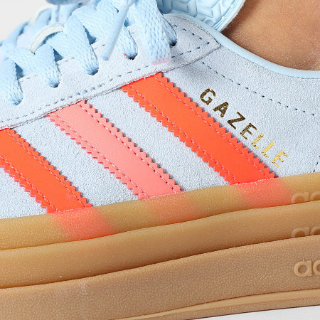 Adidas Originals - Gazelle Bold Zapatillas Mujer J JR5950 Clear Sky Solar Red Gold Metallic