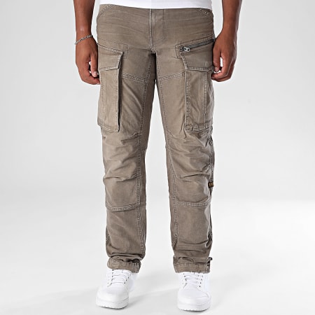 G-Star - Pantalon Cargo Regular Tapered Rovic Zip 3D D02190-E172 Taupe
