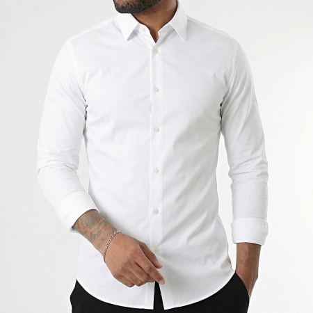 LBO - Chemise Manches Longues Popeline 0001 Blanc