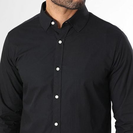 LBO - Chemise Manches Longues Poplin 0007 Noir