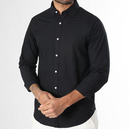 LBO - Chemise Manches Longues Poplin 0007 Noir