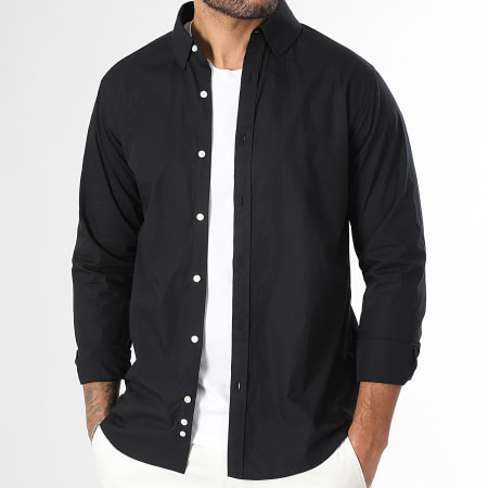 LBO - Chemise Manches Longues Poplin 0007 Noir