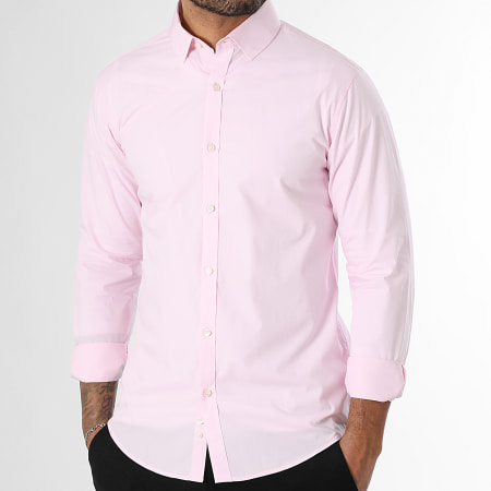 LBO - Camisa Popelina Manga Larga 0008 Rosa