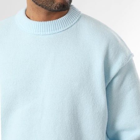 LBO - Pull Col Rond Premium Soft 2149 Bleu Clair