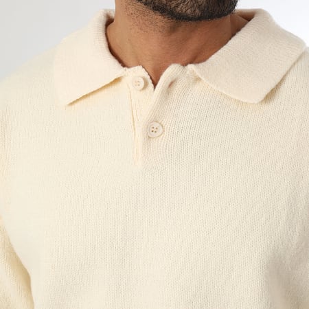 LBO - Jersey Cuello Polo Premium Soft 2082 Beige Claro