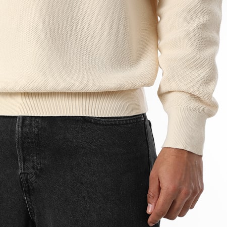 LBO - Jersey de punto con textura y cuello redondo 2151 Beige