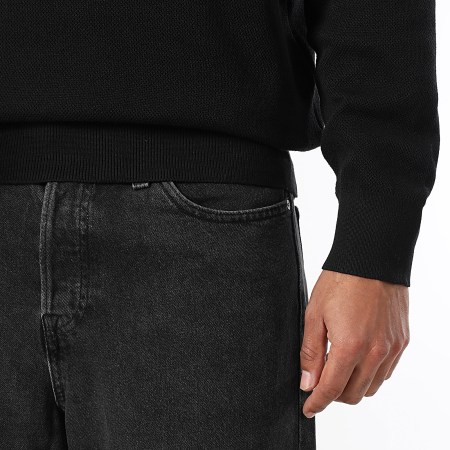 LBO - Pull Col rond Maille Texturée 2153 Noir